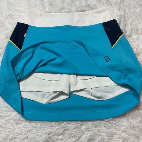 Cutter and Buck Drytec 50 Tennis Skirt Skort Size Small Blue Built in Shorts Poc - Picture 5 of 8